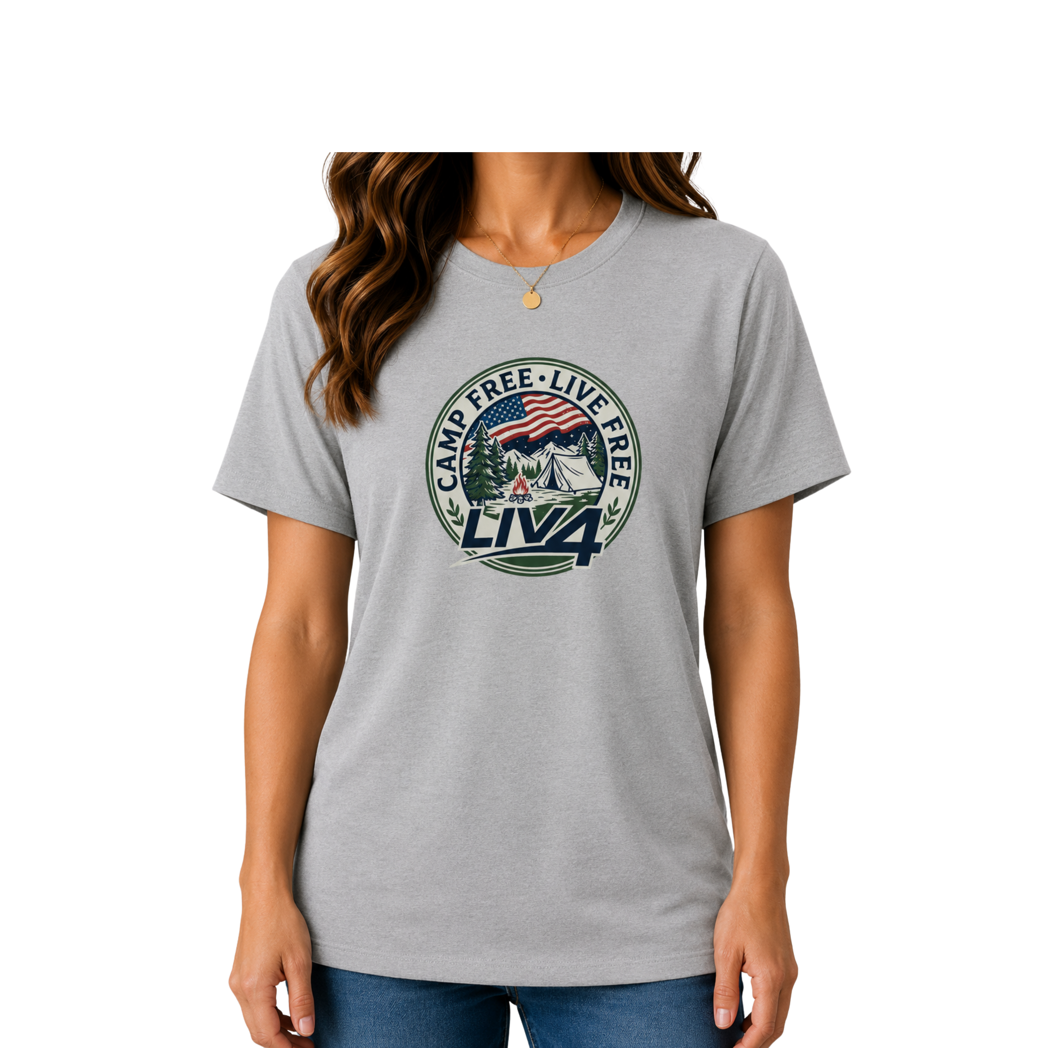 LIV 4 Camp Free Live Free - Women's Relaxed T-Shirt