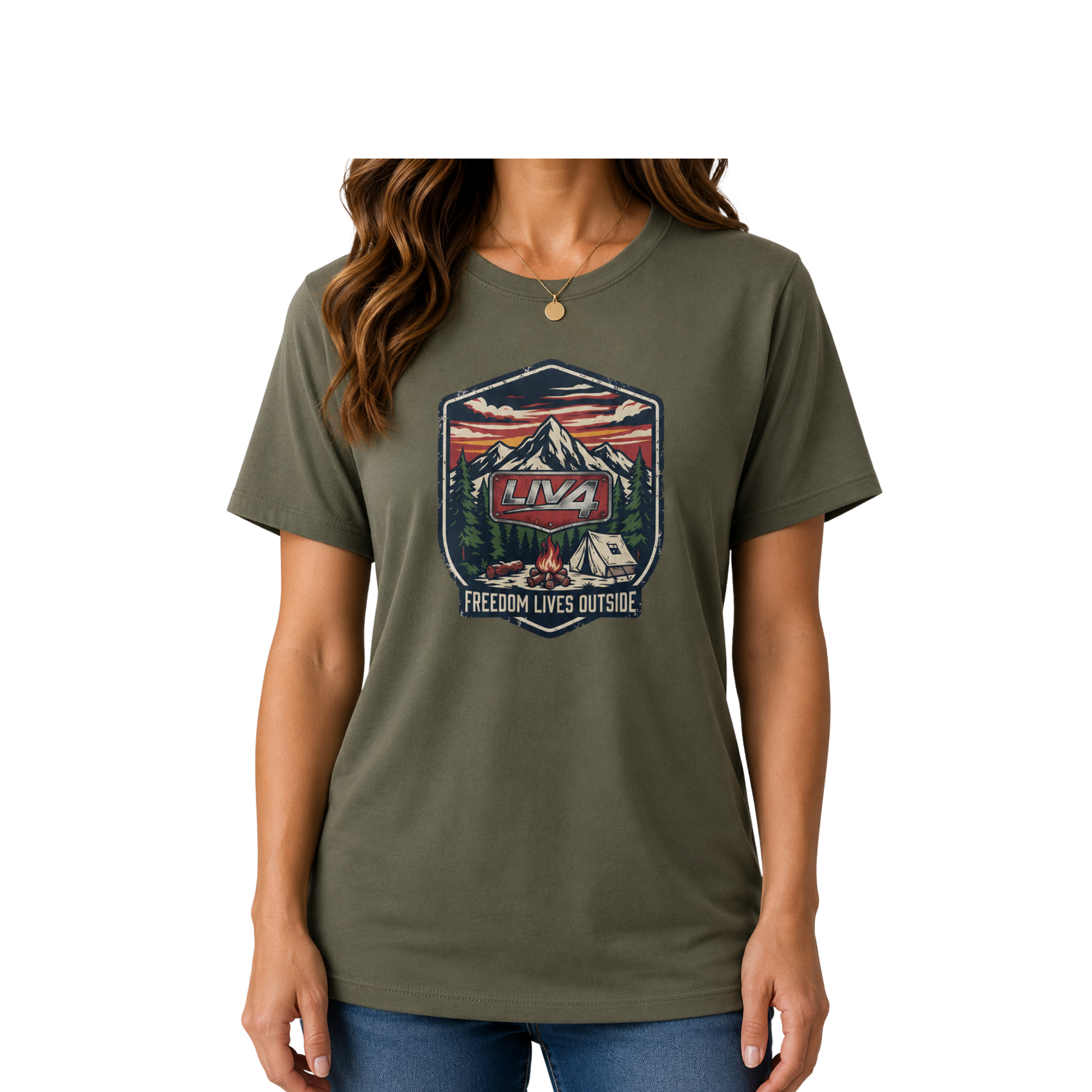 LIV 4 Freedom Lives Outside - Women's Relaxed T-Shirt