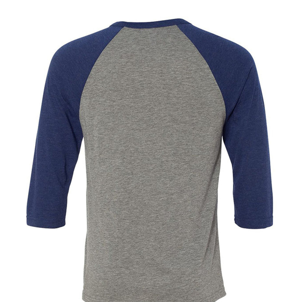 GREY/NAVY TRIBLEND - 3200 - BACK