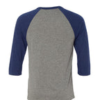 GREY/NAVY TRIBLEND - 3200 - BACK