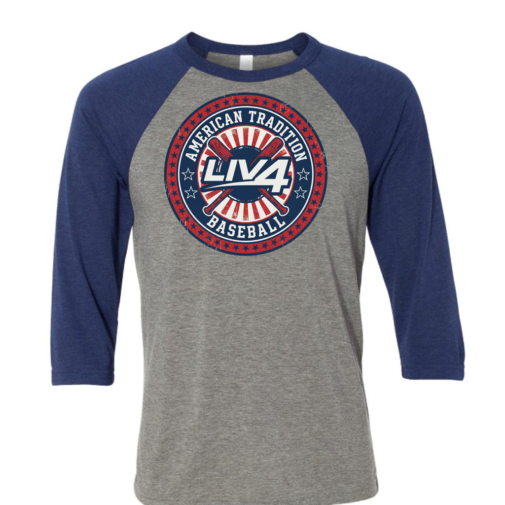 GREY/NAVY TRIBLEND - 3200 - FRONT