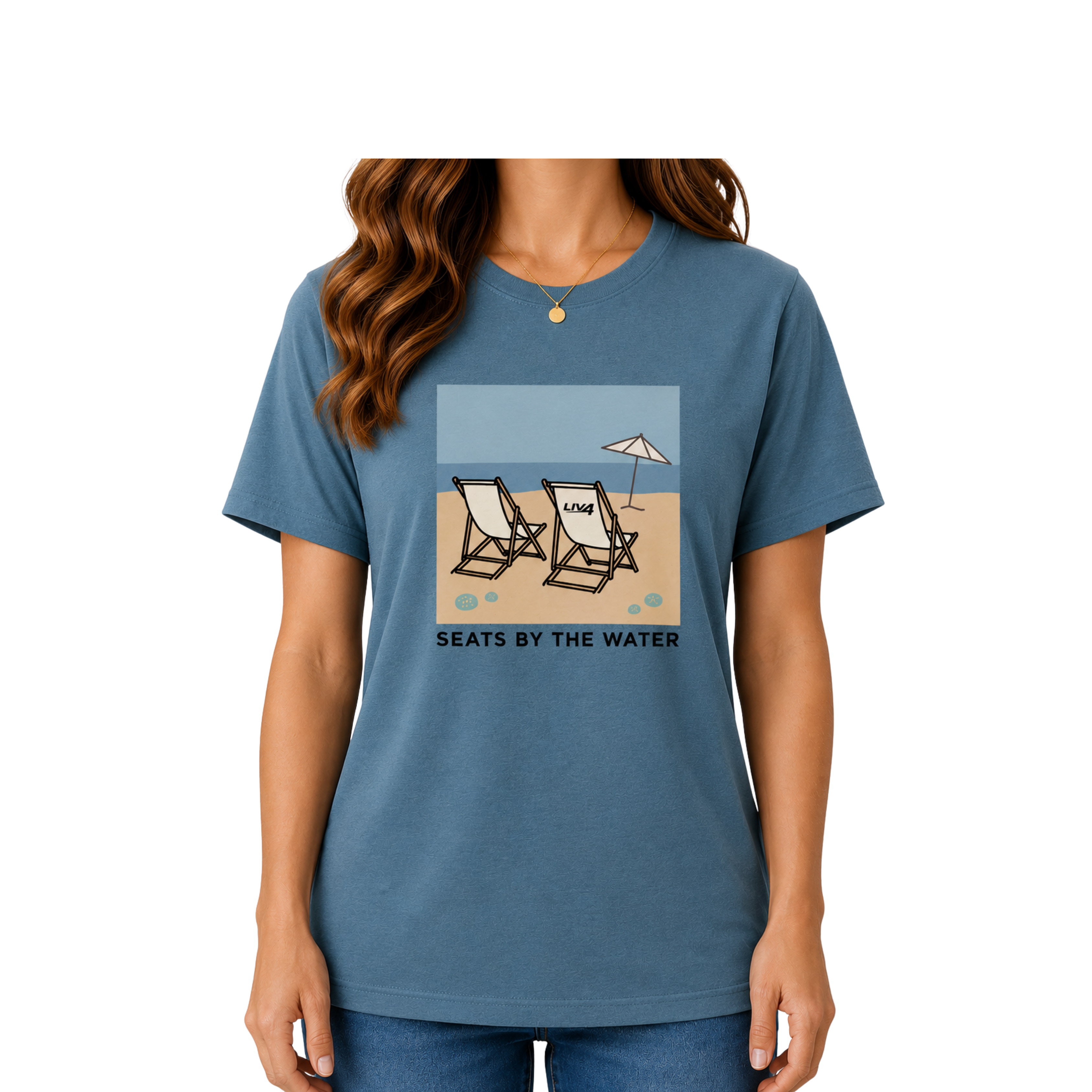 LIV 4 Seats by the Water - Women's Relaxed T-Shirt