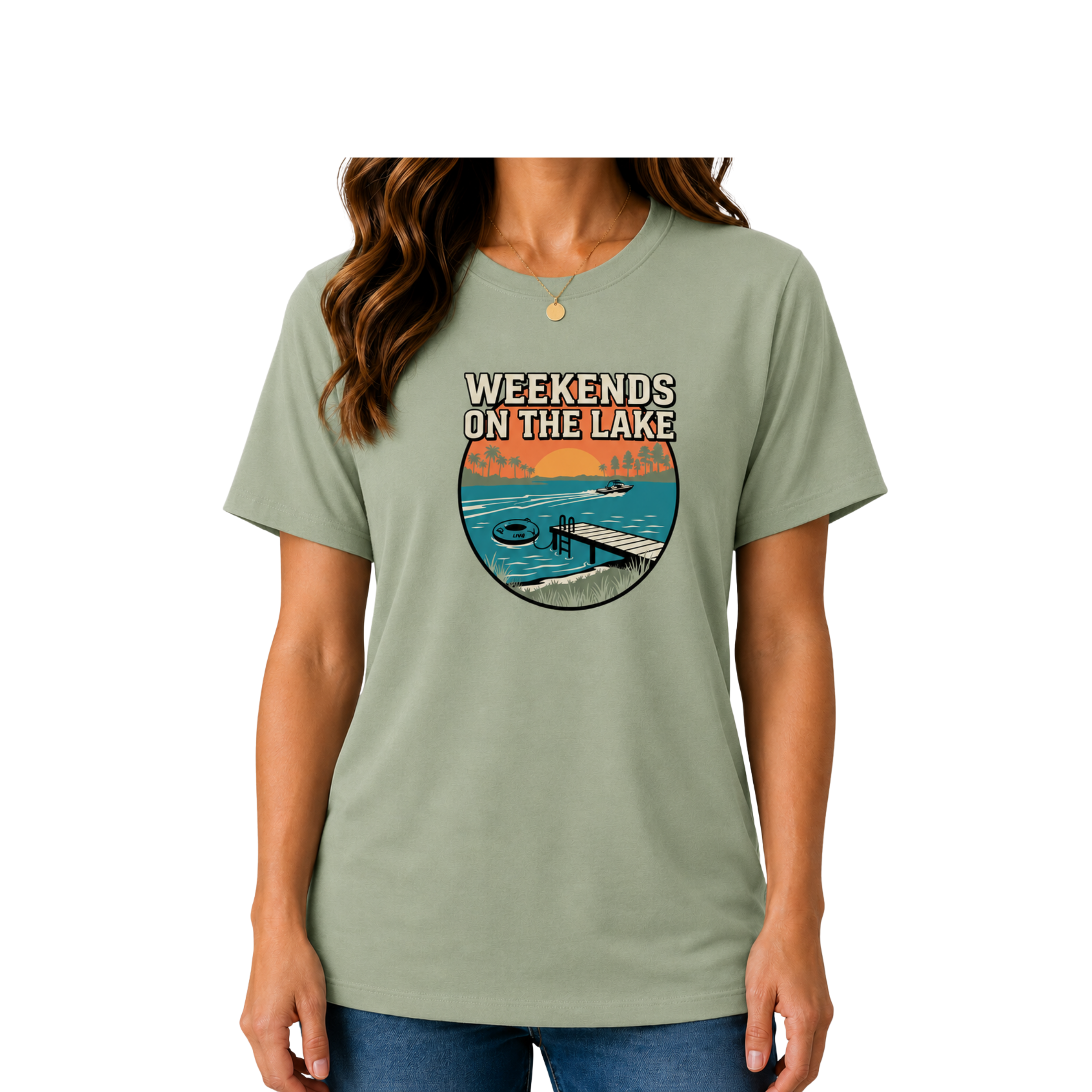 LIV 4 Weekends on the Lake - Women's Relaxed T-Shirt