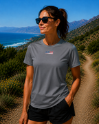 LIV 4 Patriotic Women's Performance UV Protection Crew Neck T-Shirt