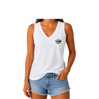 LIV 4 Softball and Bats Women's V-Neck Tank | Moisture Wicking