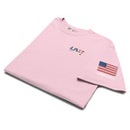 LIV 4 Patriotic and USA Flag on Sleeve Unisex Soft Heavyweight T-Shirt
