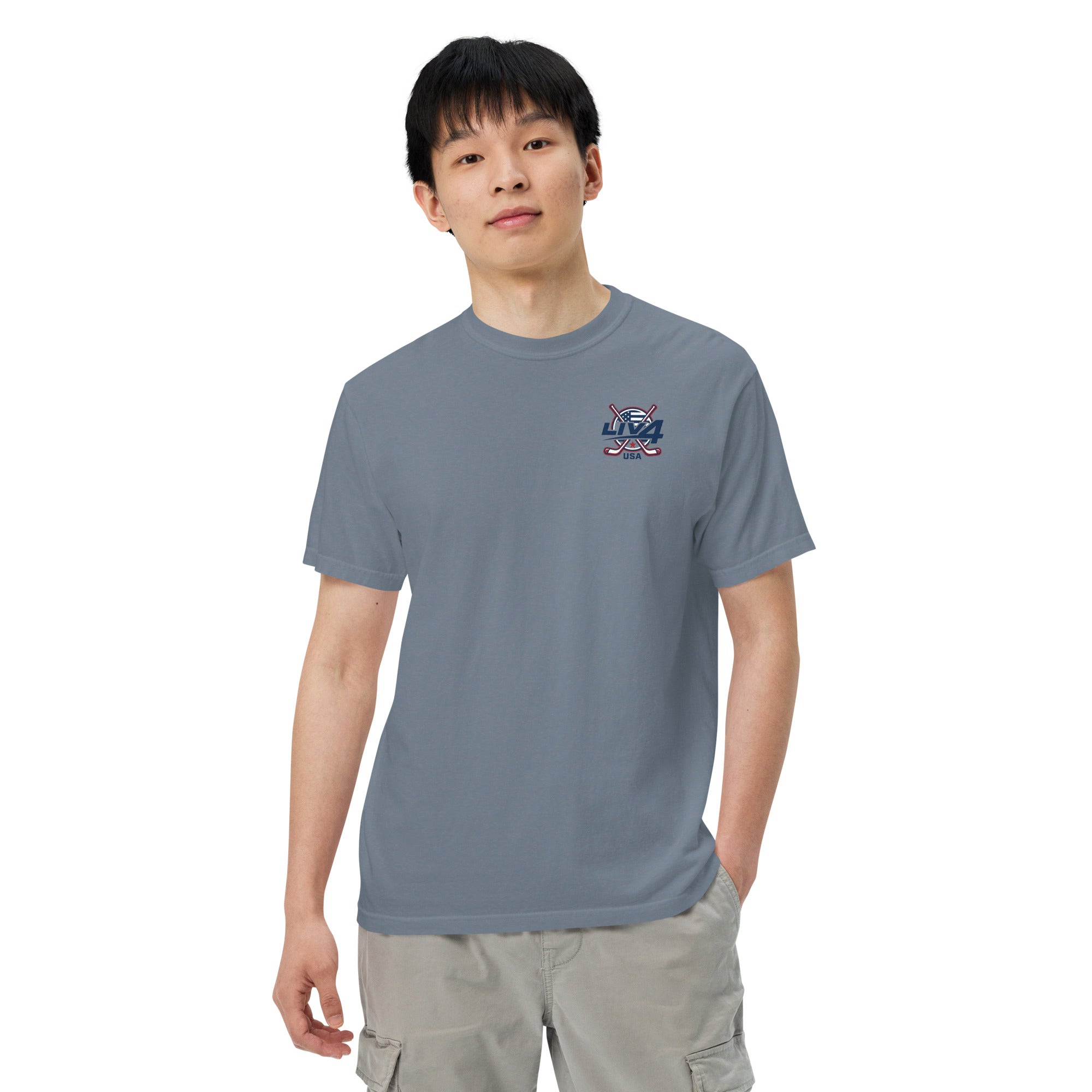 LIV 4 Hockey USA Unisex Soft Heavyweight T-Shirt