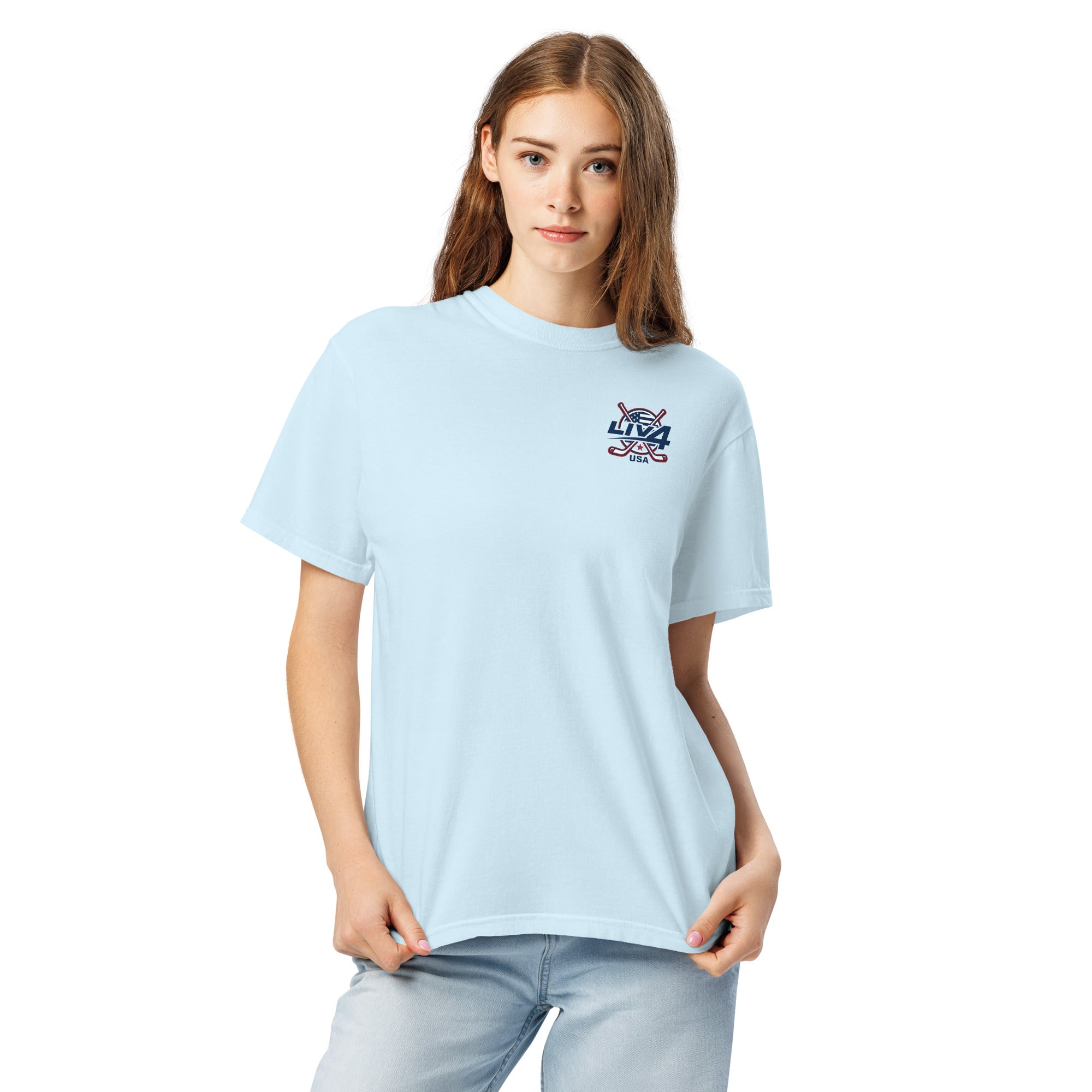 LIV 4 Hockey USA Unisex Soft Heavyweight T-Shirt