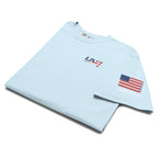 LIV 4 Patriotic and USA Flag on Sleeve Unisex Soft Heavyweight T-Shirt