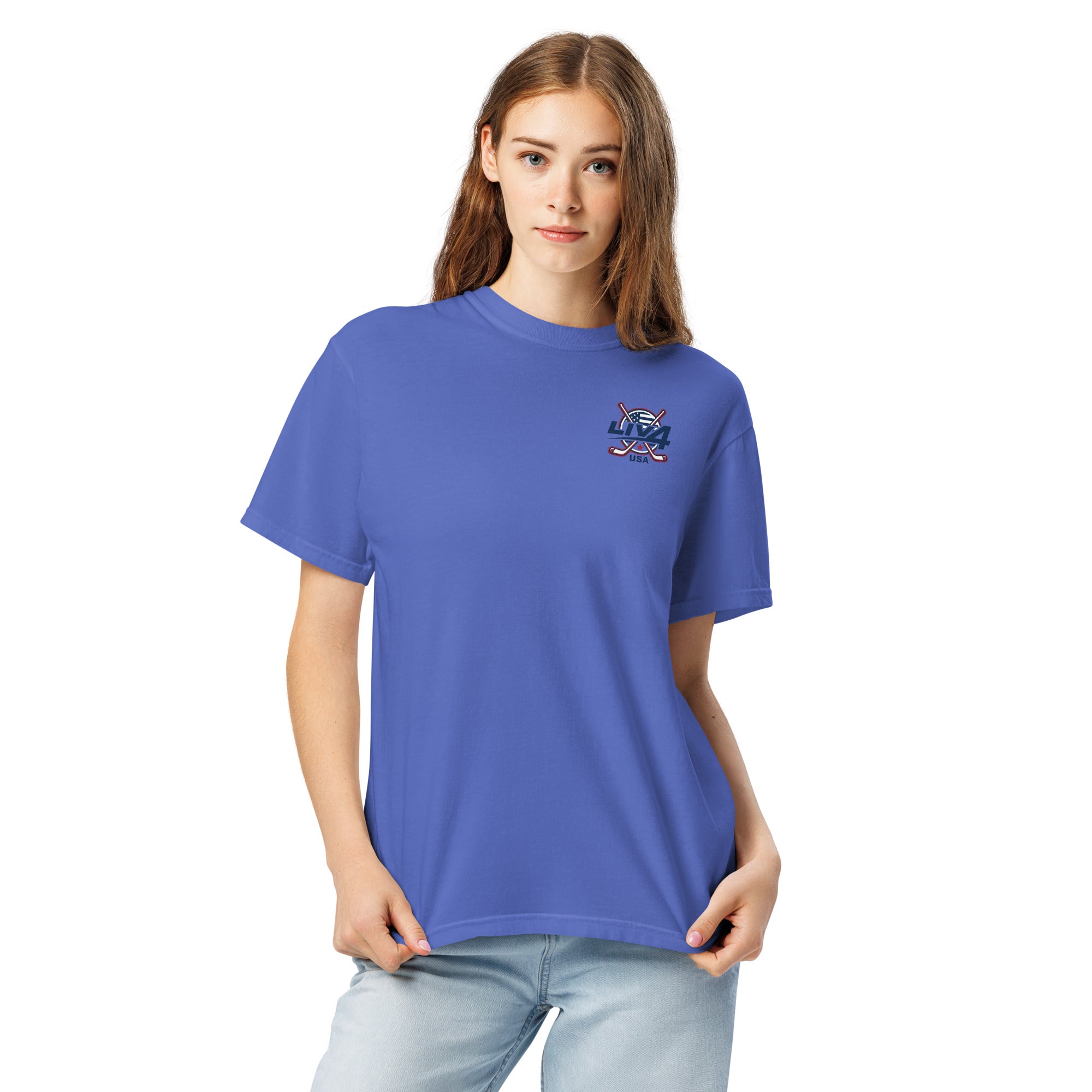 LIV 4 Hockey USA Unisex Soft Heavyweight T-Shirt
