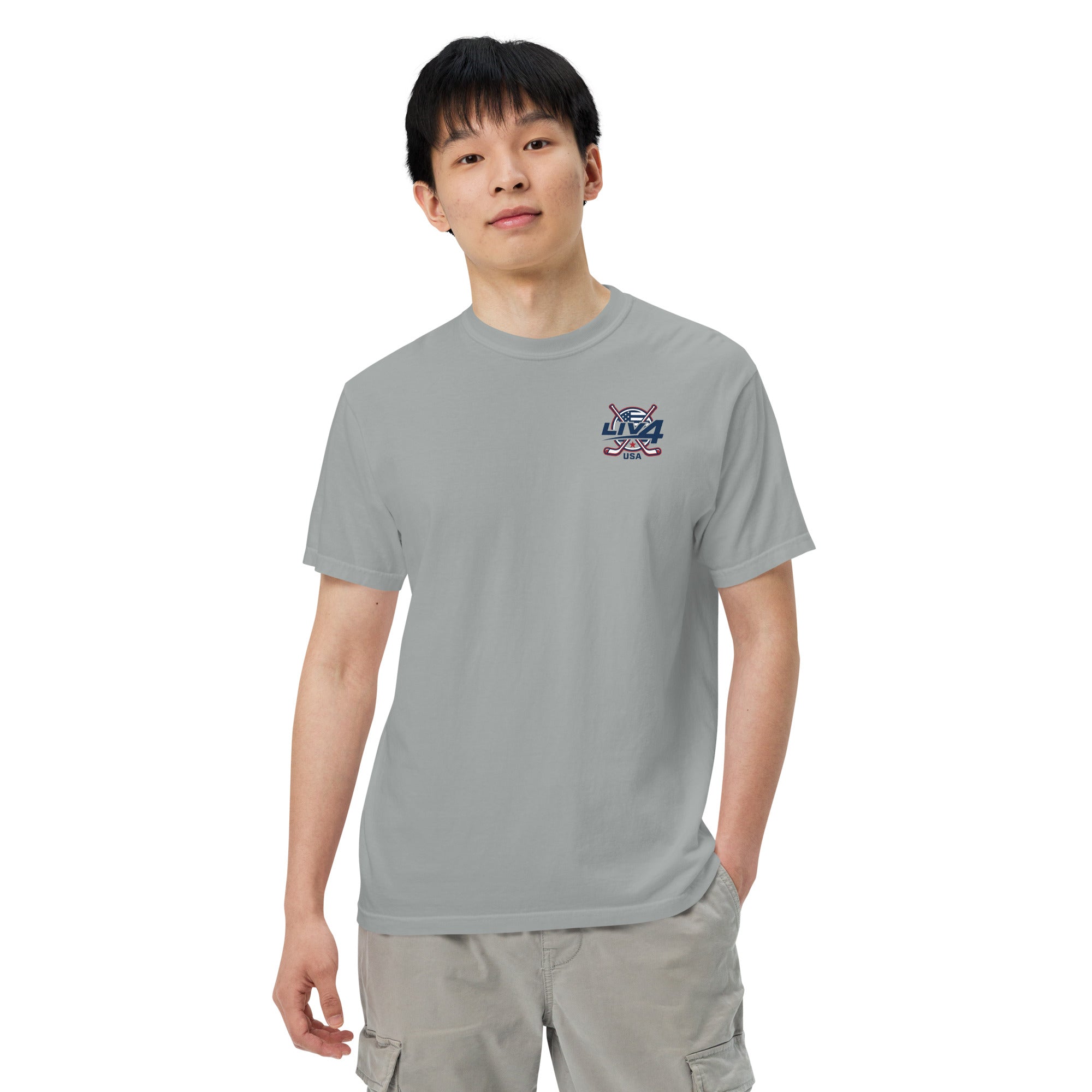 LIV 4 Hockey USA Unisex Soft Heavyweight T-Shirt