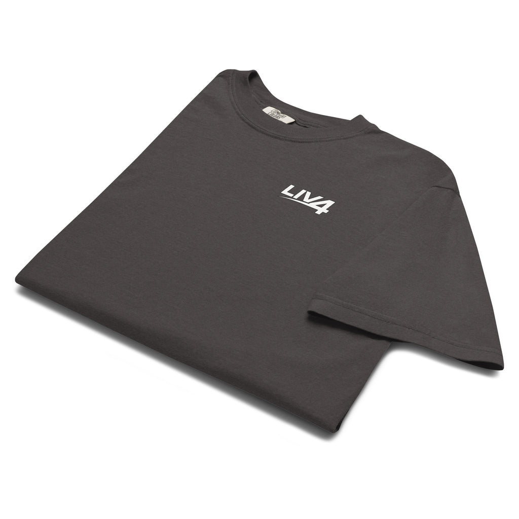 LIV 4 Unisex Soft Heavyweight T-Shirt | White Logo