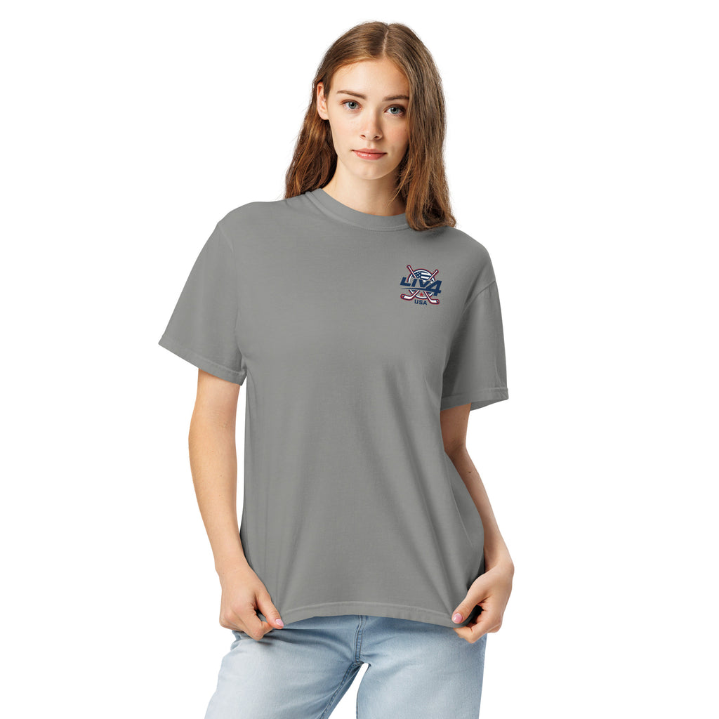 LIV 4 Hockey USA Unisex Soft Heavyweight T-Shirt