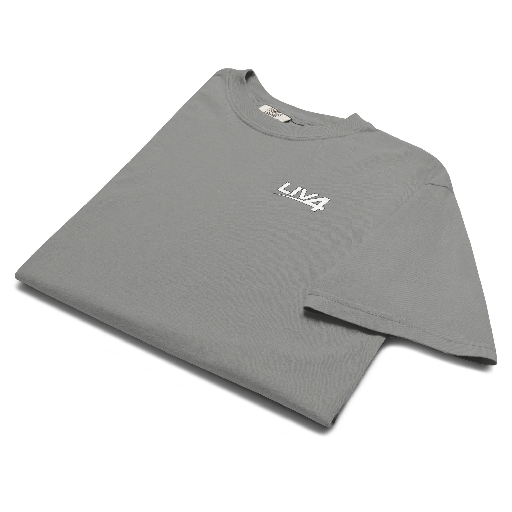 LIV 4 Unisex Soft Heavyweight T-Shirt | White Logo