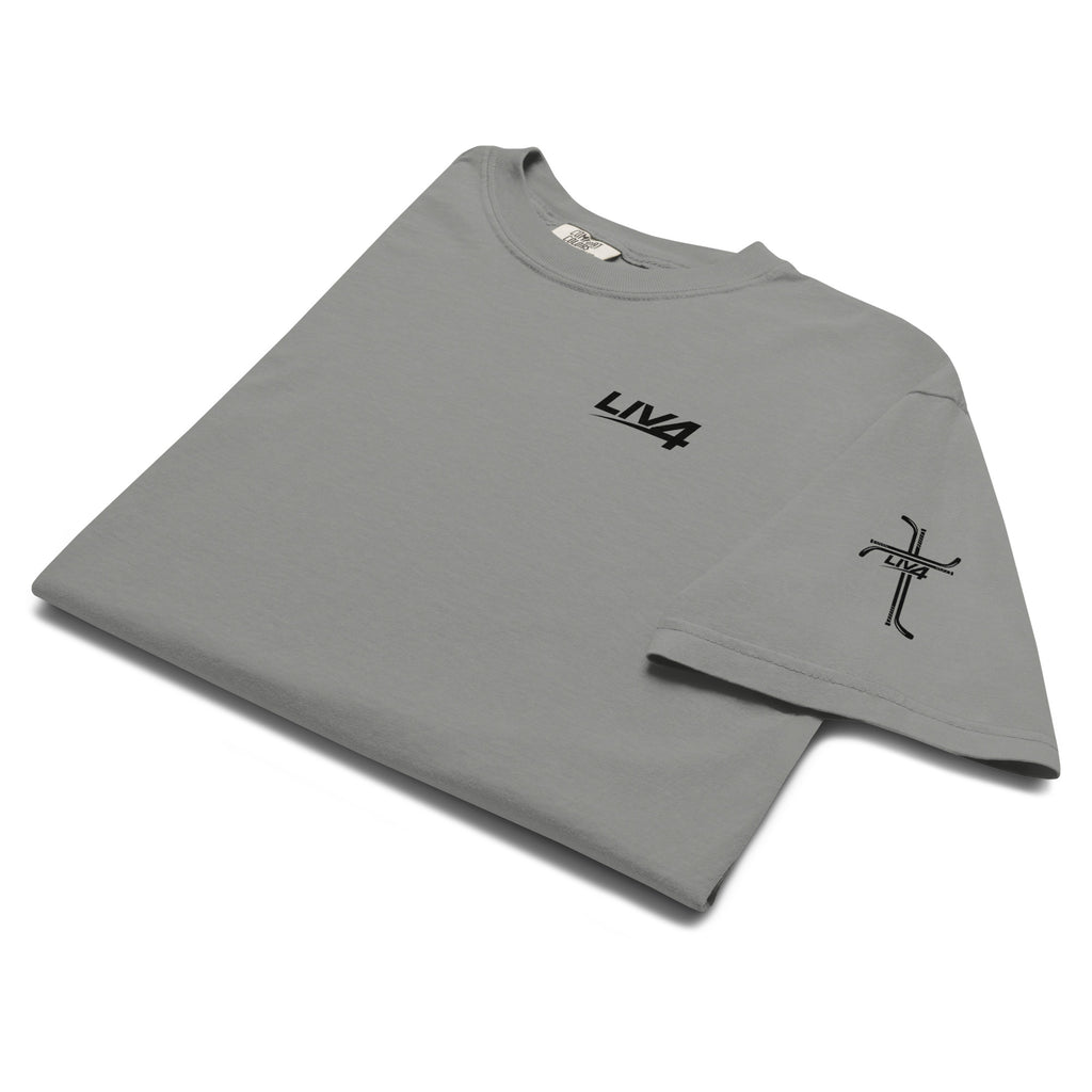 LIV 4 Hockey Cross Unisex Soft Heavyweight T-Shirt | Black Logo