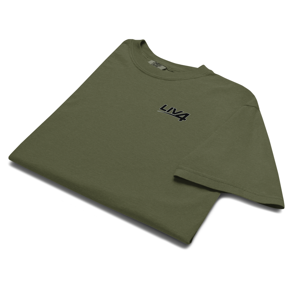 LIV 4 Unisex Soft Heavyweight T-Shirt | Black Logo