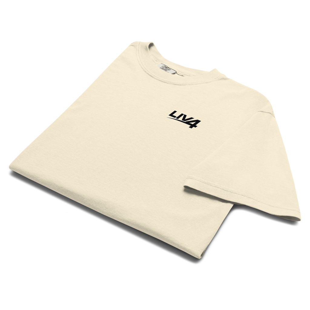 LIV 4 Unisex Soft Heavyweight T-Shirt | Black Logo