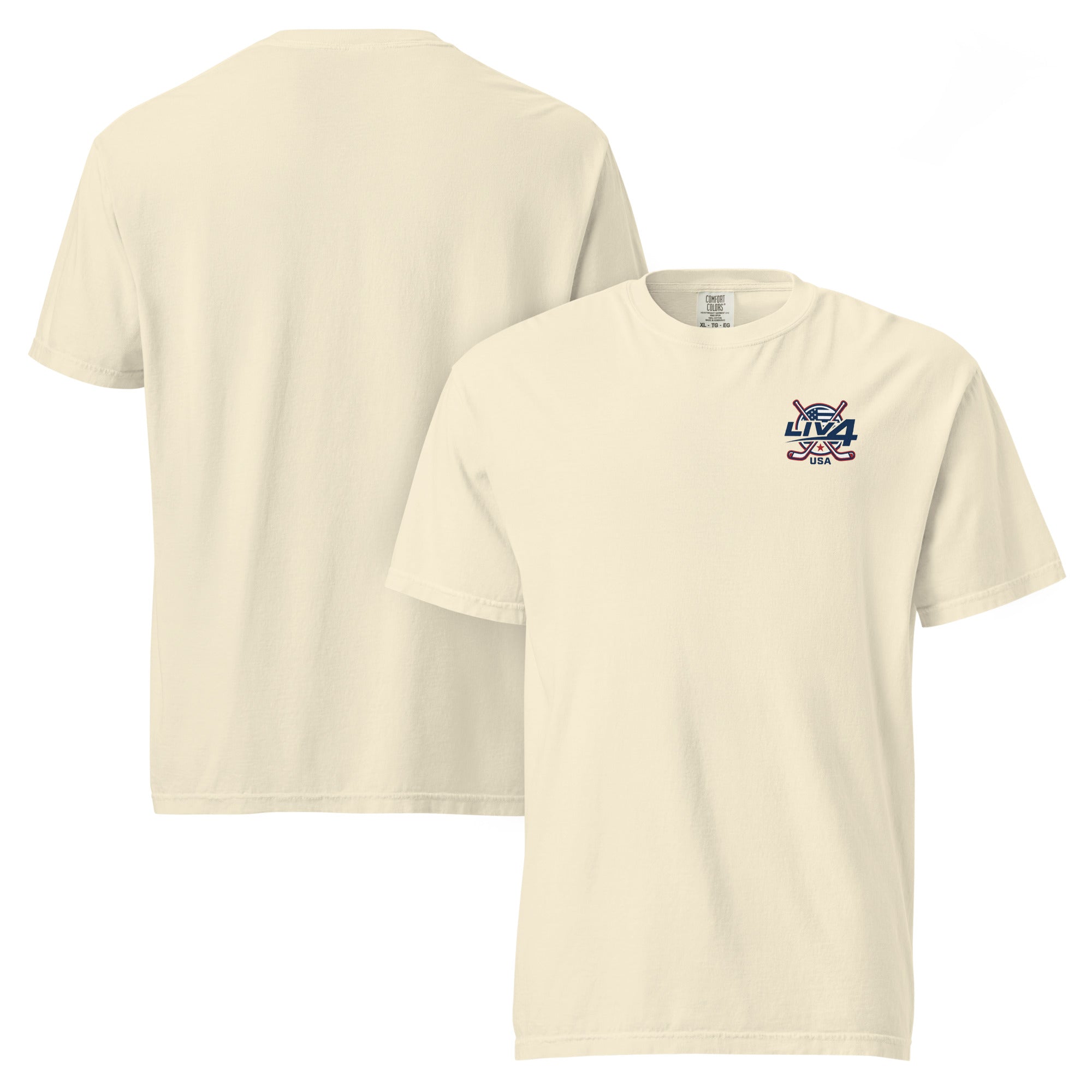 LIV 4 Hockey USA Unisex Soft Heavyweight T-Shirt