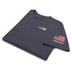 LIV 4 Patriotic and USA Flag on Sleeve Unisex Soft Heavyweight T-Shirt