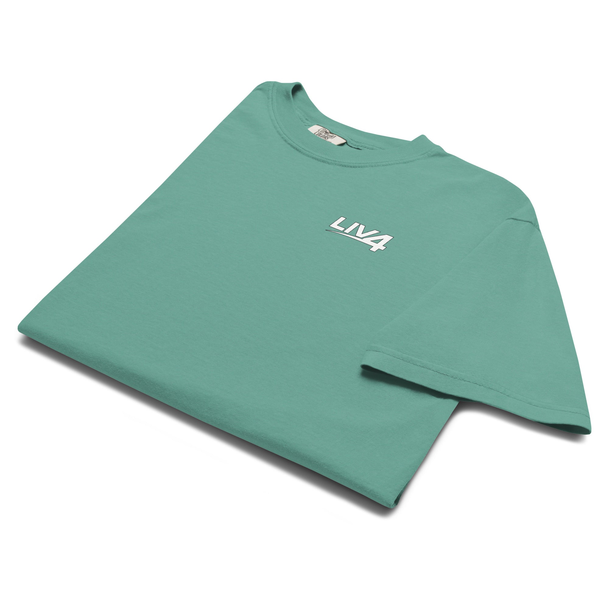 LIV 4 Unisex Soft Heavyweight T-Shirt | White Logo
