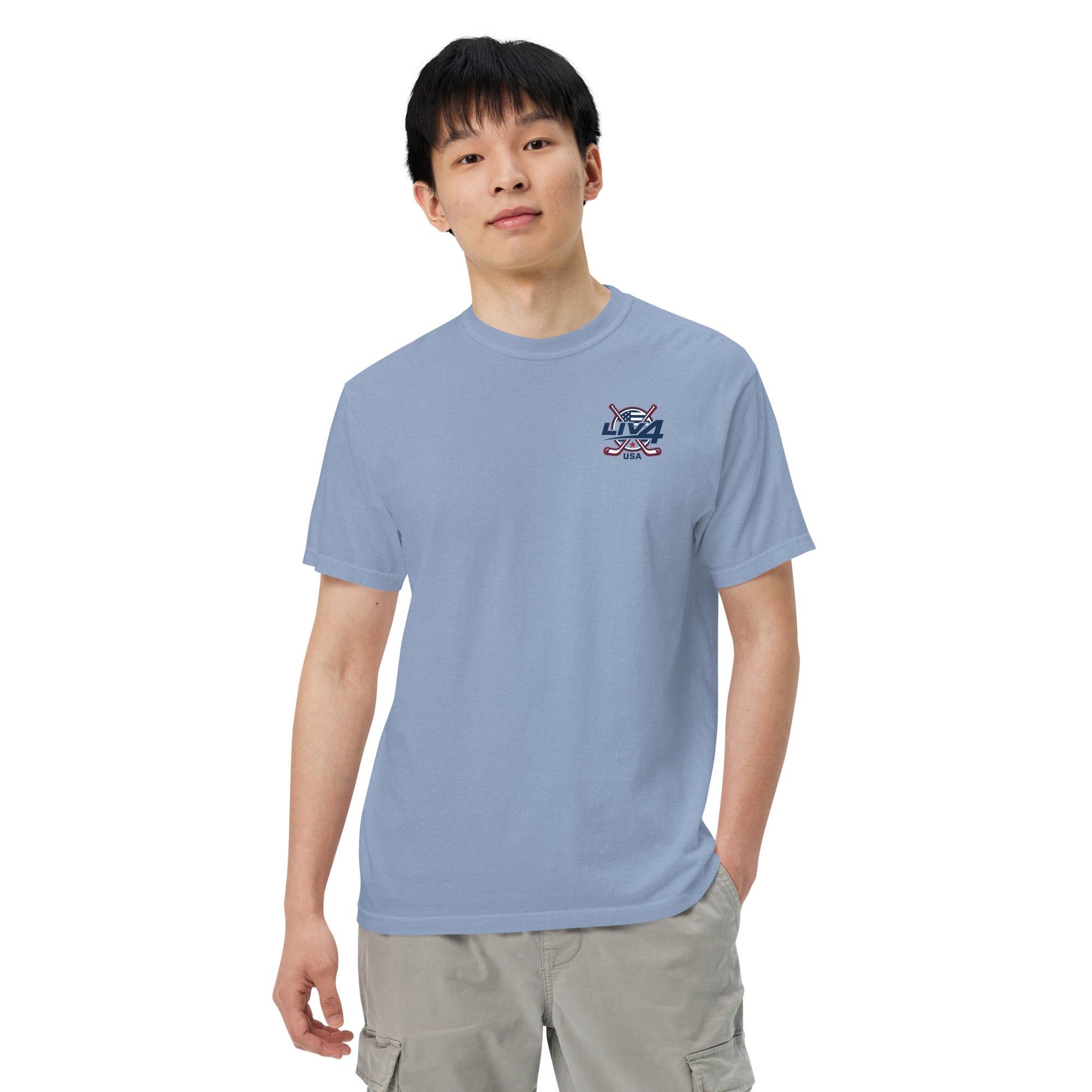 LIV 4 Hockey USA Unisex Soft Heavyweight T-Shirt