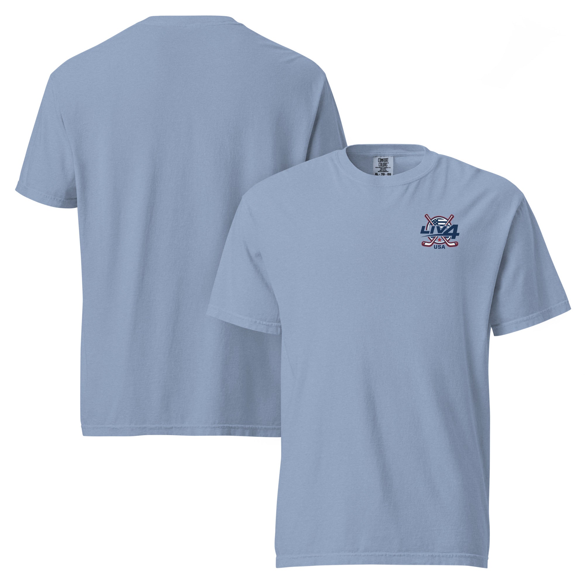 LIV 4 Hockey USA Unisex Soft Heavyweight T-Shirt