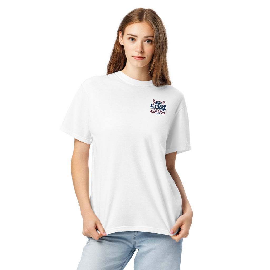 LIV 4 Hockey USA Unisex Soft Heavyweight T-Shirt