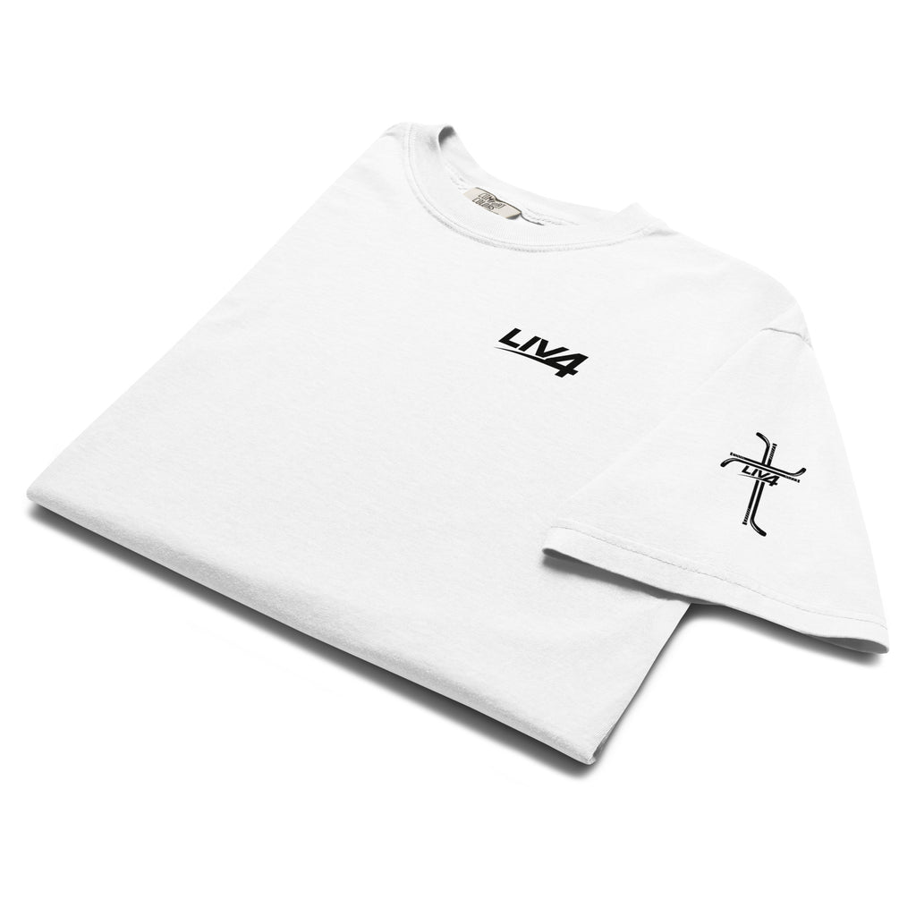 LIV 4 Hockey Cross Unisex Soft Heavyweight T-Shirt | Black Logo