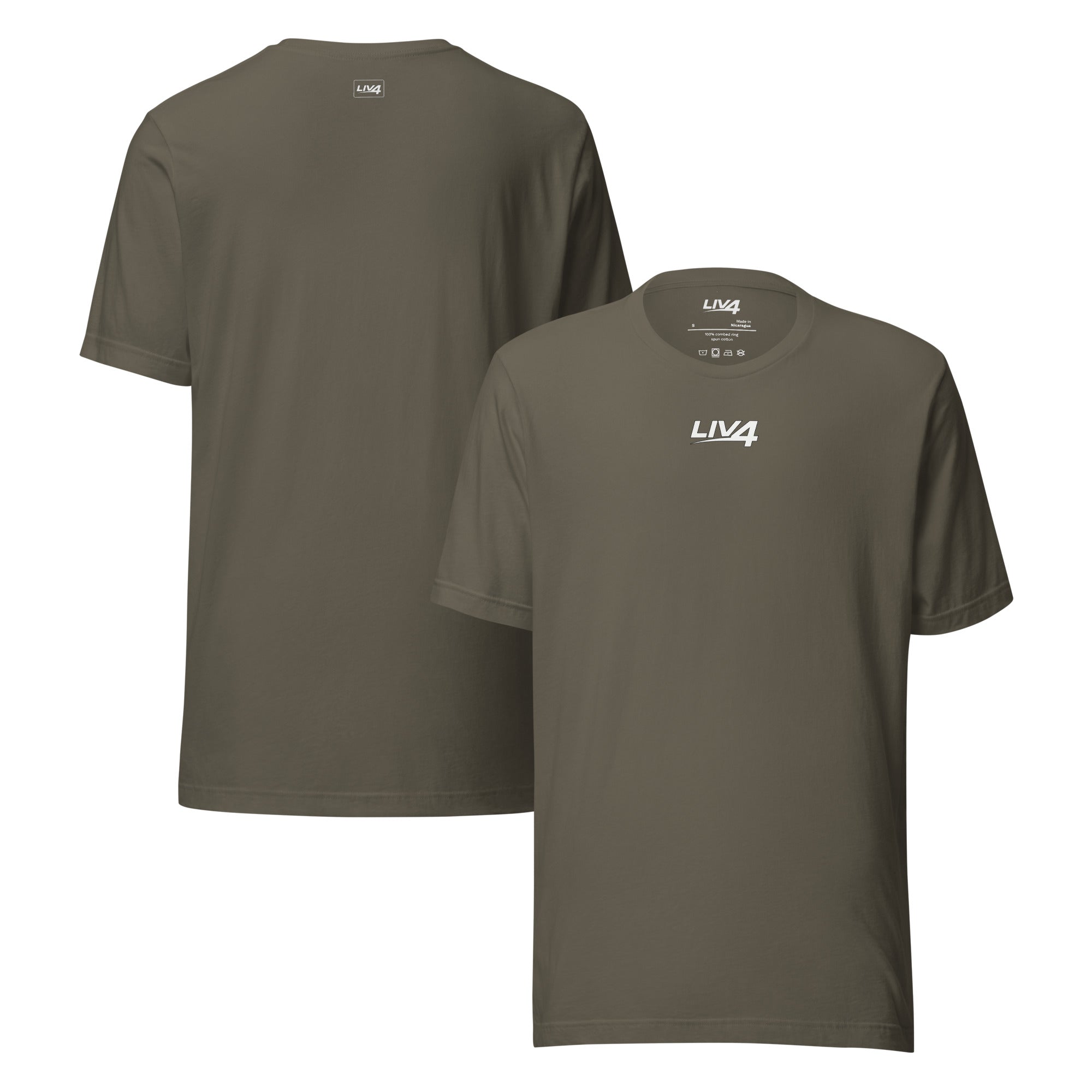 LIV 4 Unisex Soft Lightweight T-shirt | White Logo