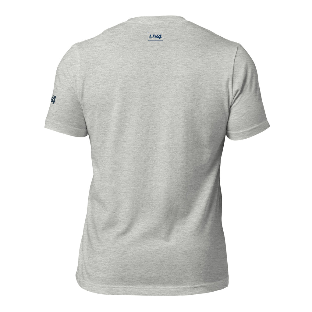 LIV 4 Soccer with USA Flag Unisex T-Shirt