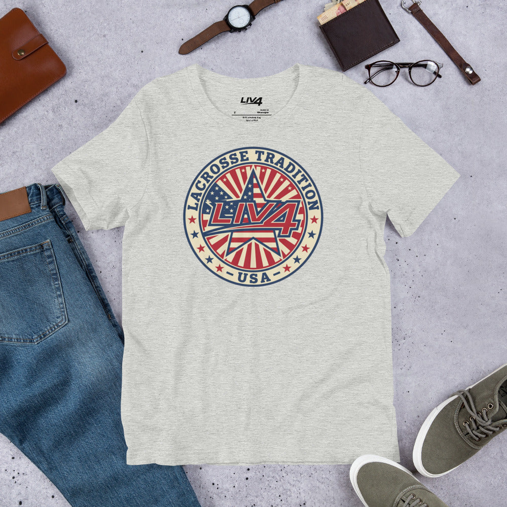 LIV 4 Lacrosse Tradition USA Unisex T-Shirt