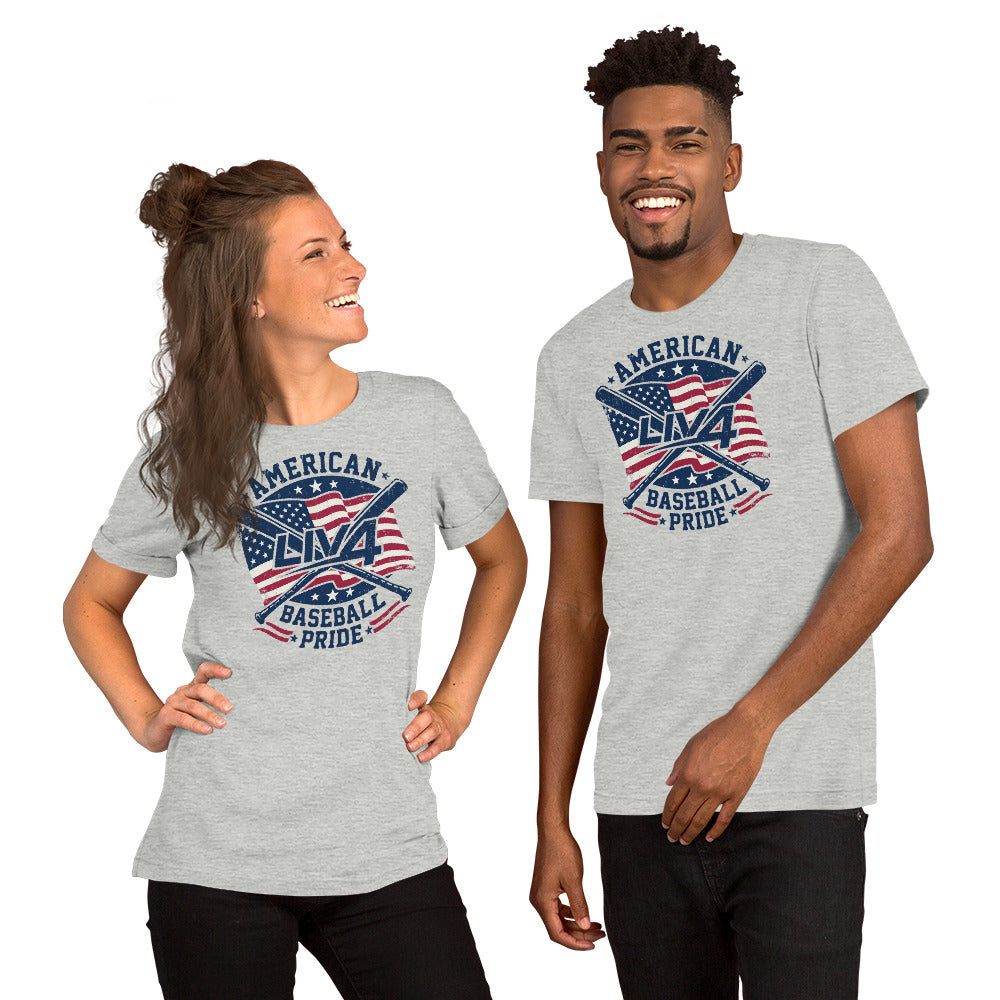 LIV 4 American Baseball Pride Unisex T-Shirt