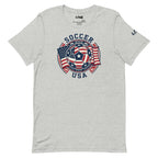 LIV 4 Soccer with USA Flag Unisex T-Shirt