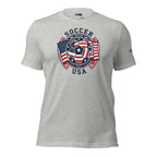 LIV 4 Soccer with USA Flag Unisex T-Shirt