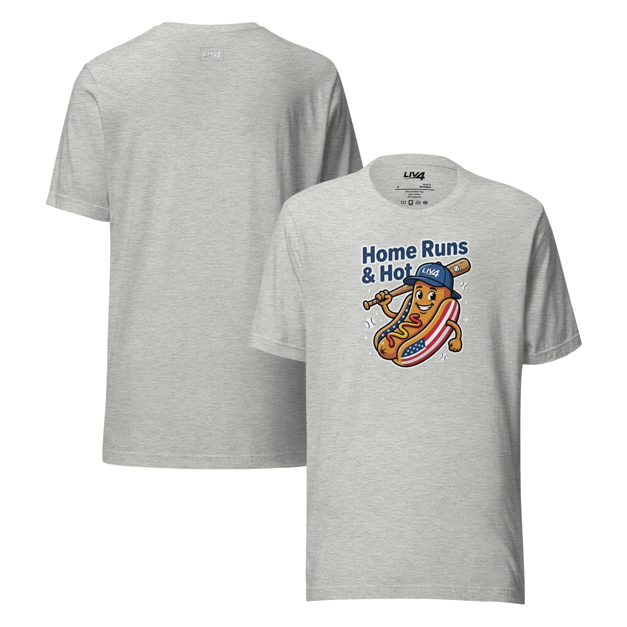 LIV 4 Home Runs & Hot Dogs Baseball Unisex T-Shirt