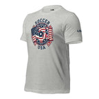 LIV 4 Soccer with USA Flag Unisex T-Shirt