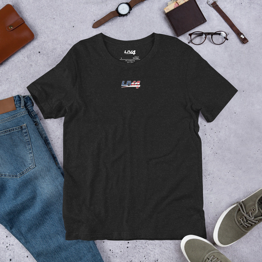 LIV 4 Patriotic Unisex T-Shirt | Small Logo
