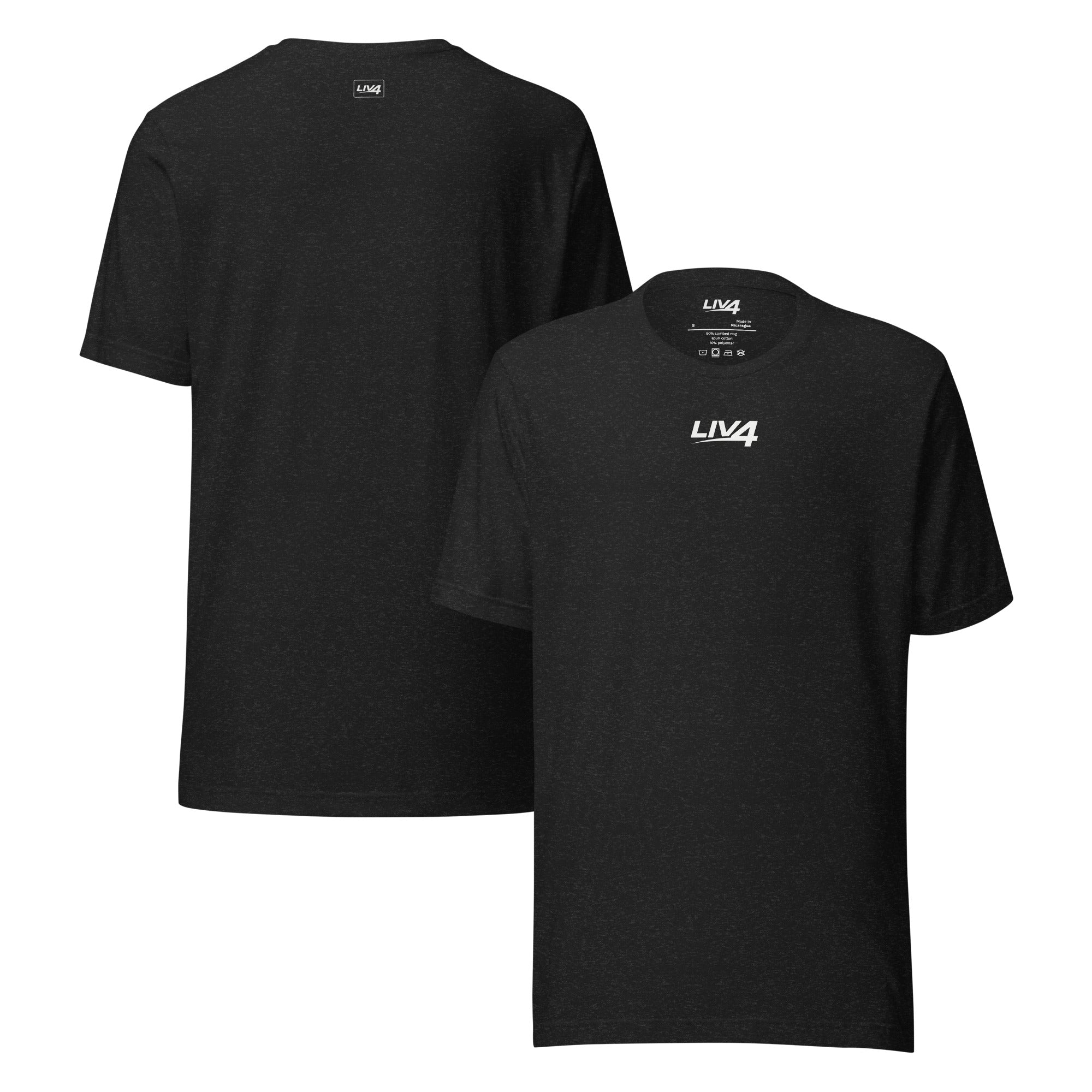 LIV 4 Unisex Soft Lightweight T-shirt | White Logo