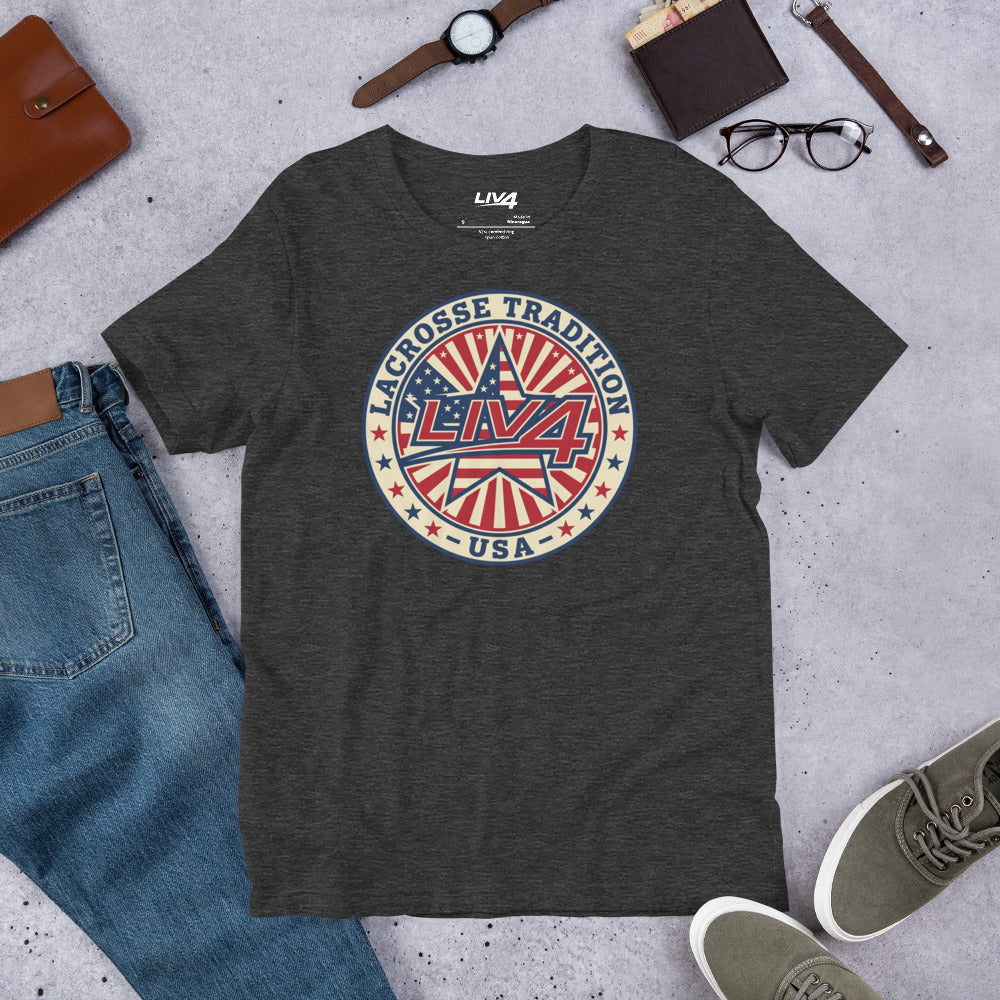 LIV 4 Lacrosse Tradition USA Unisex T-Shirt