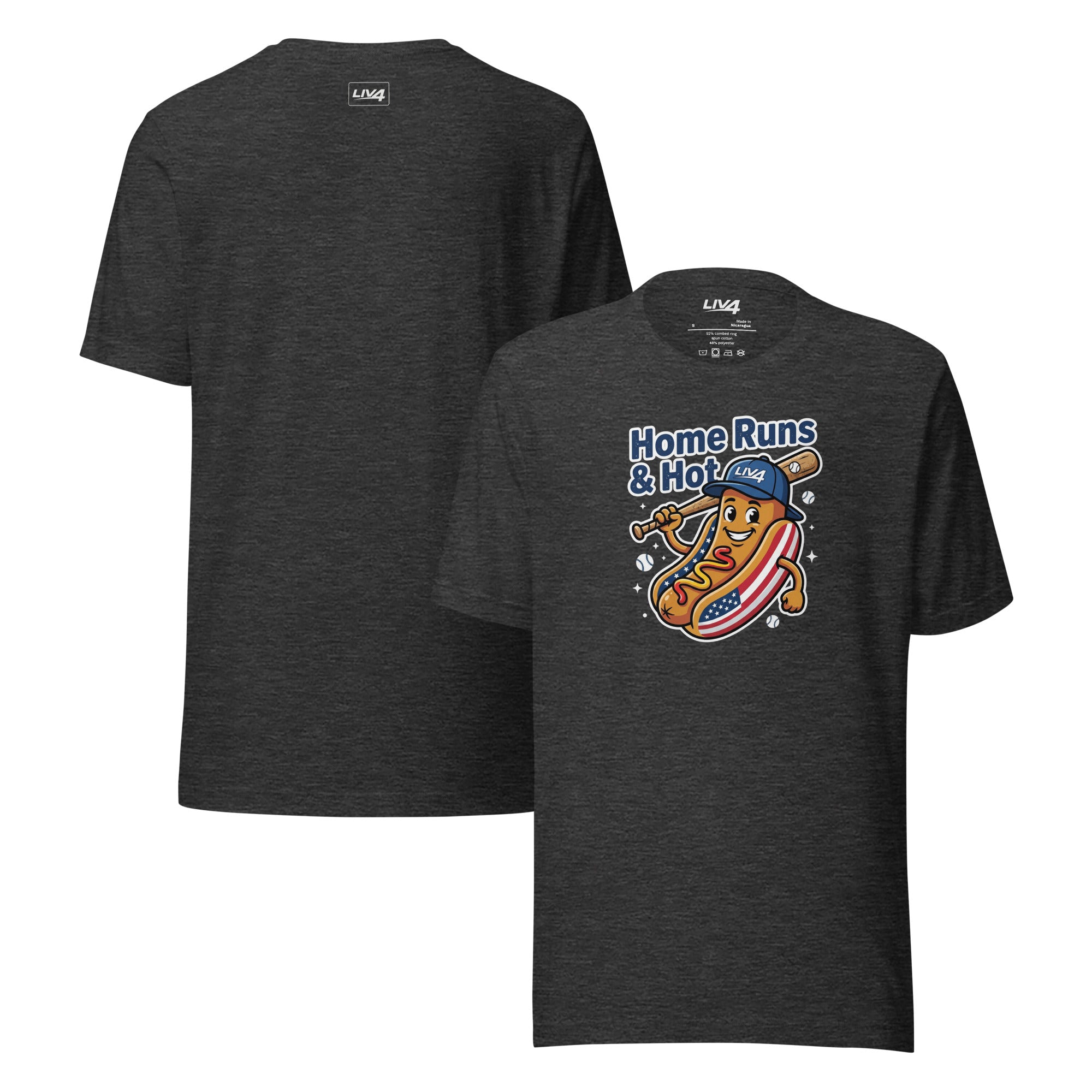 LIV 4 Home Runs & Hot Dogs Baseball Unisex T-Shirt