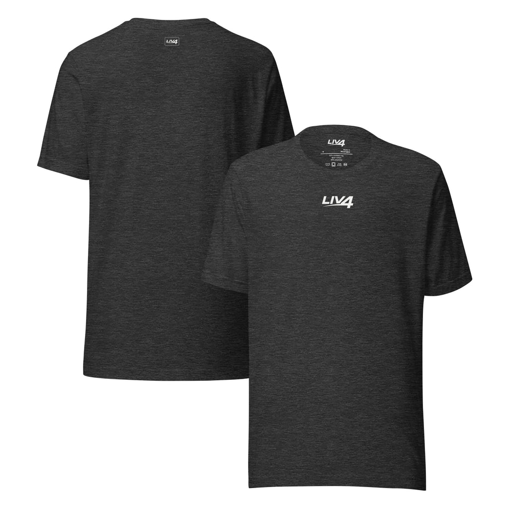 LIV 4 Unisex Soft Lightweight T-shirt | White Logo