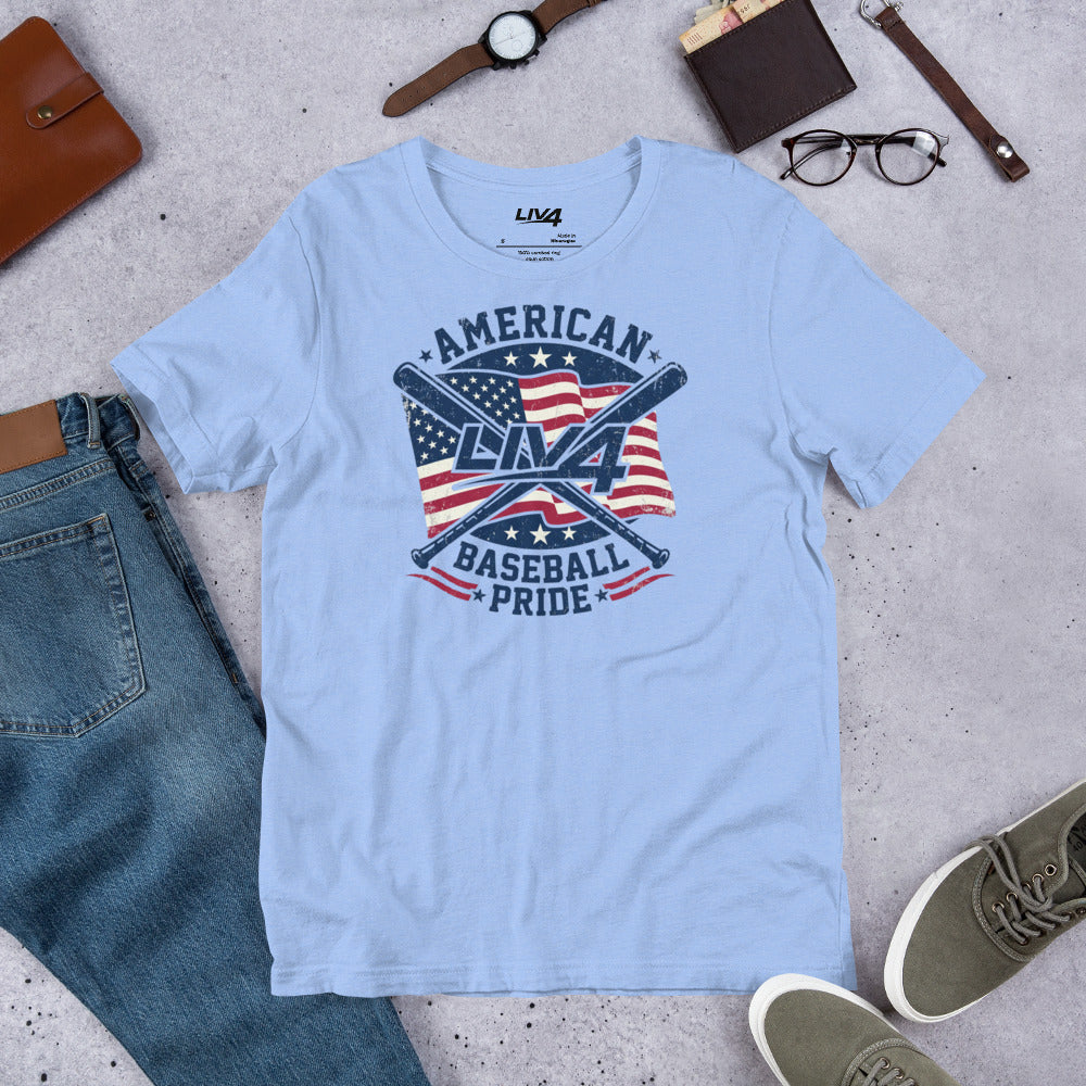 LIV 4 American Baseball Pride Unisex T-Shirt