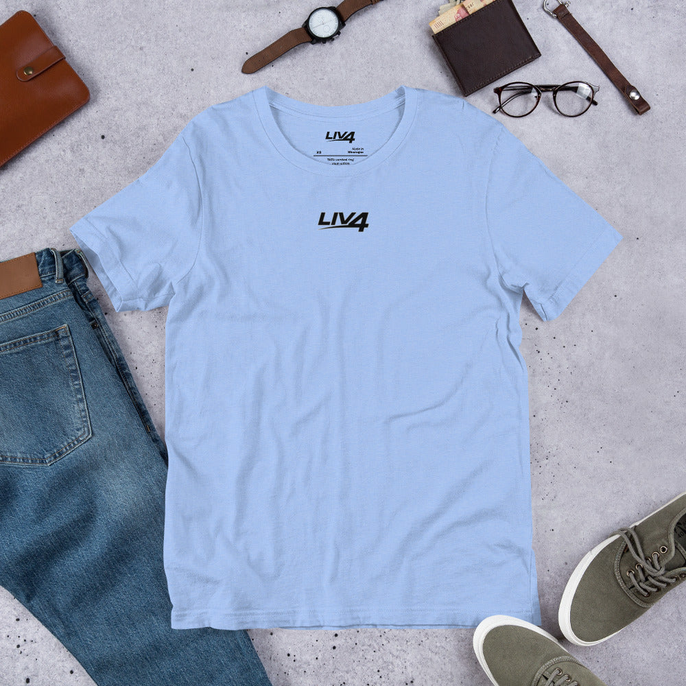 LIV 4 Unisex Soft Lightweight T-shirt | Black Logo