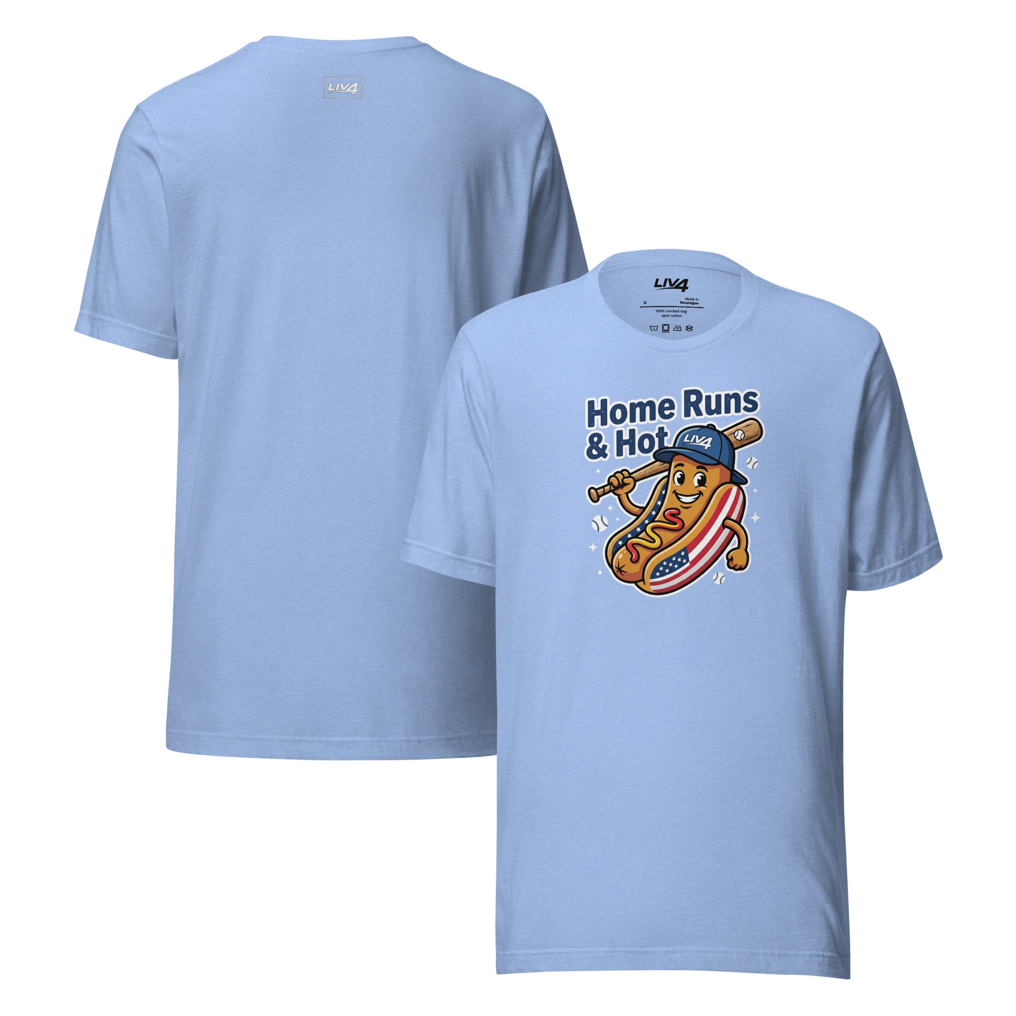 LIV 4 Home Runs & Hot Dogs Baseball Unisex T-Shirt
