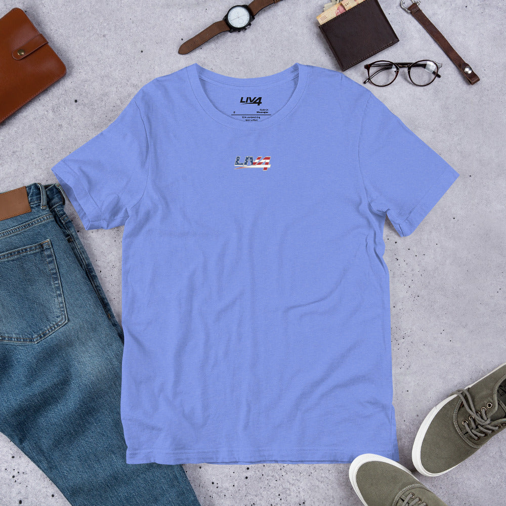 LIV 4 Patriotic Unisex T-Shirt | Small Logo