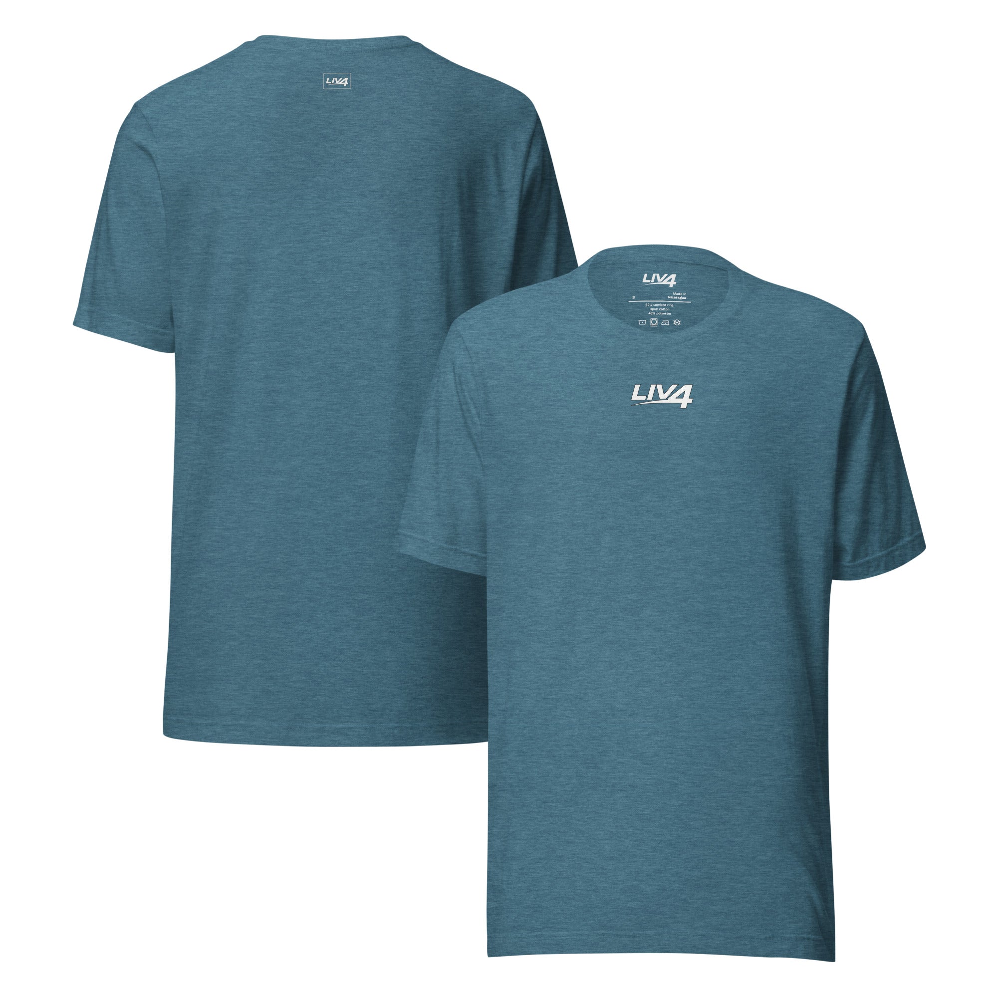 LIV 4 Unisex Soft Lightweight T-shirt | White Logo