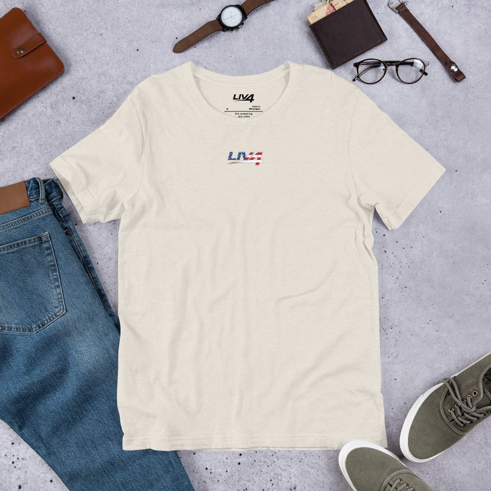 LIV 4 Patriotic Unisex T-Shirt | Small Logo