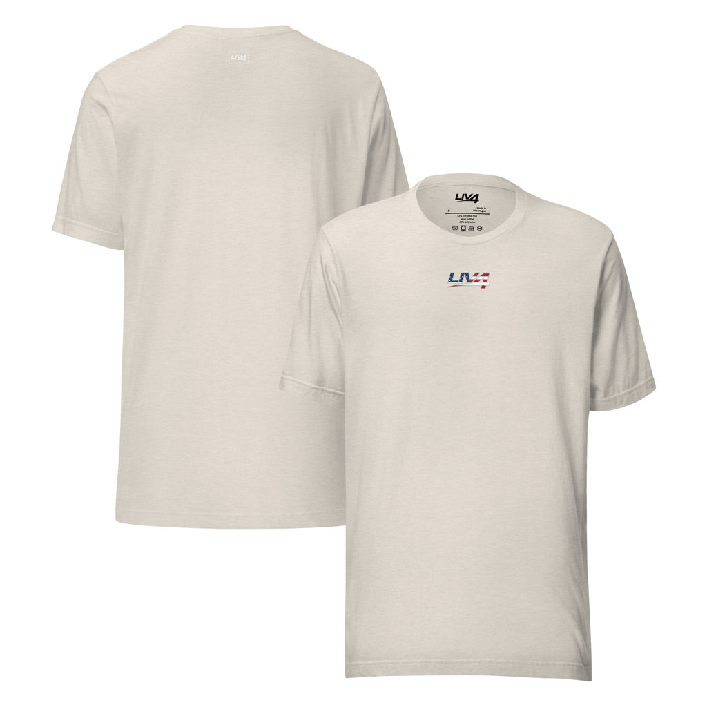 LIV 4 Patriotic Unisex T-Shirt | Small Logo