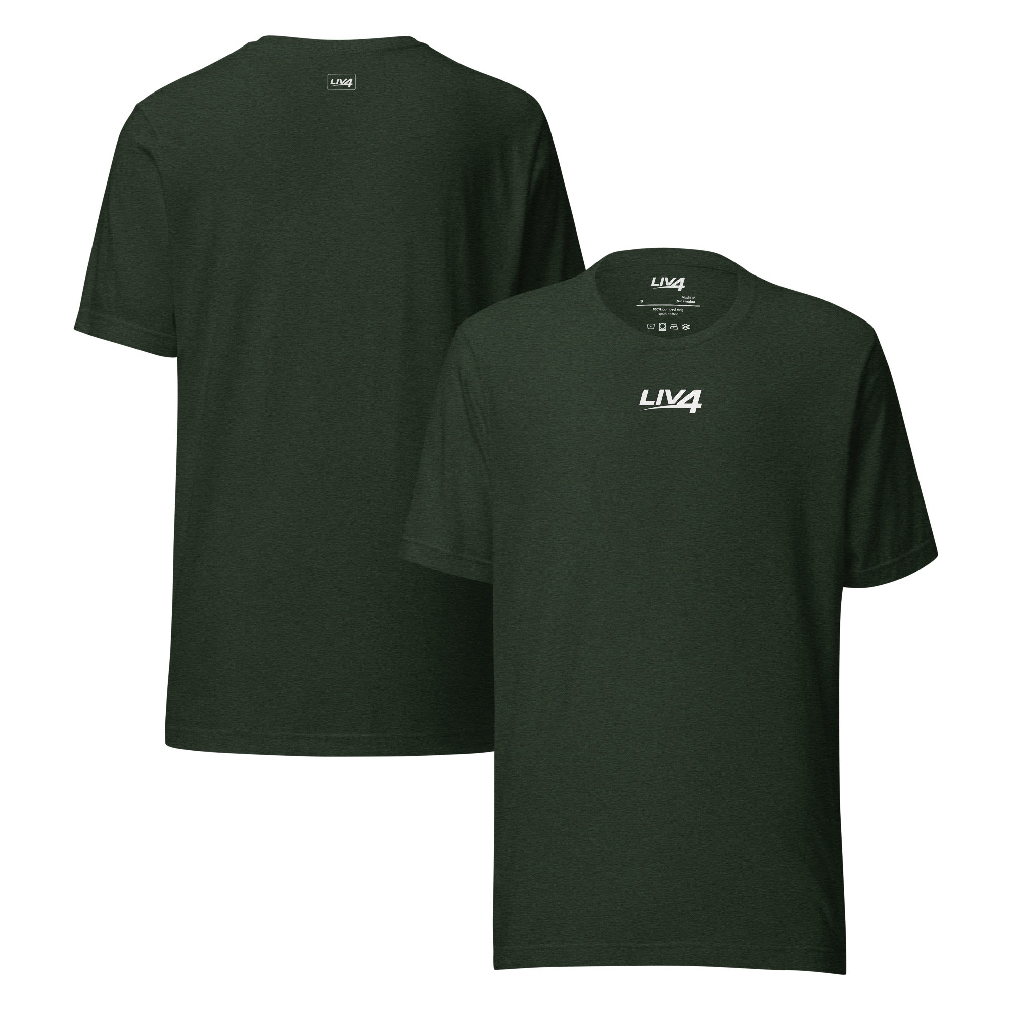 LIV 4 Unisex Soft Lightweight T-shirt | White Logo