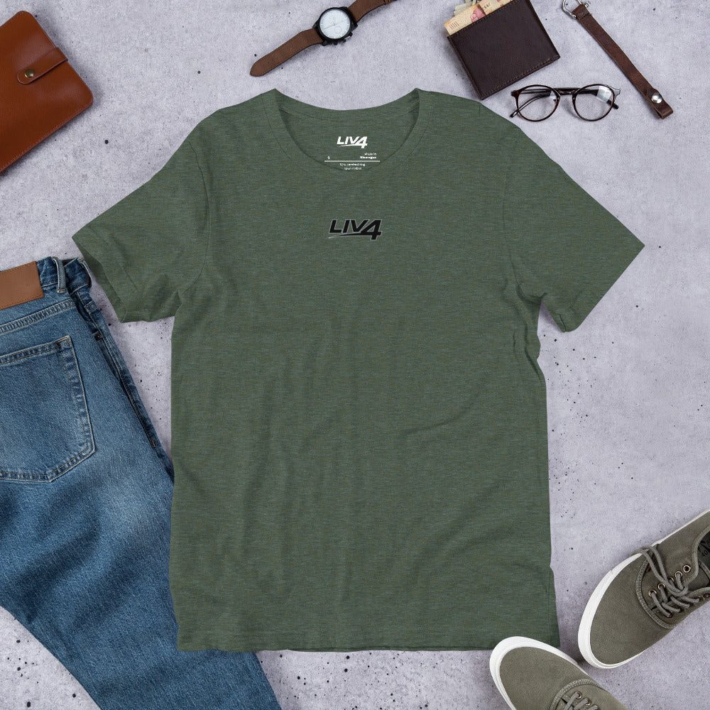 LIV 4 Unisex Soft Lightweight T-shirt | Black Logo